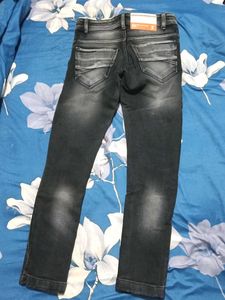 Raw Denim Jeans - Grey