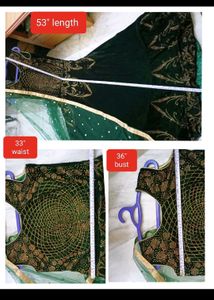 green Gown party wear dress