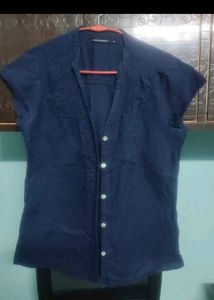 Navy Blue Formal half Shirt