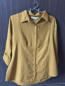 Vintage Mustard Button-Down