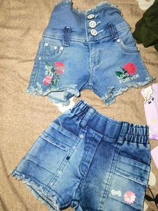 Set Of 4 Baby Shorts
