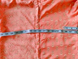 Women Peach Kurti