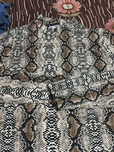 Snakeskin Bodycon Top