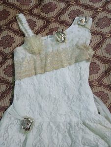 Elegant White Lace Dress