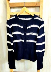 Black &amp; White Design Sweater Size-36-38