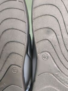 New White And Gold Women Sneakers With Tag
