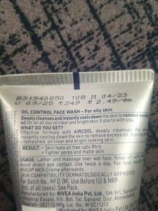 Nivea Men Oil Control Facewash