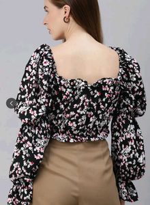 Floral Print Crop Top