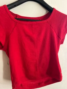 Red Crop Top