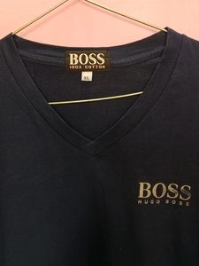 HUGO BOSS Navy Blue Men&#39;s Tshirt