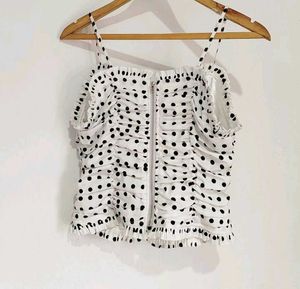 Polka Dot Crop Top