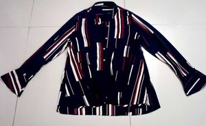 Navy/ Multicolour High -low Top