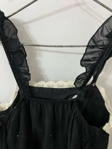 Highly Branded Black Lace Dress