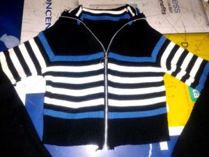 Trendy Long Sleeve Crop Zipper Jacket Top