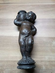 Vintage bronze cupid, cherub figure lamp