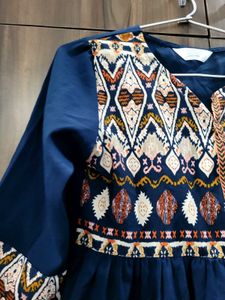 Boho Embroidered Tunic Top