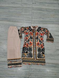 Floral Print Kurta Set