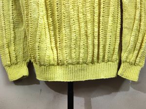 vintage yellow stripped sweater full sleeves