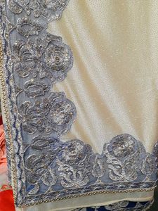 Elegant Embroidered Lycra Saree