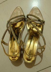 Sparkling Gold Heels