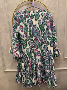 Styli Multi Polyester Flared Printed Dresses
