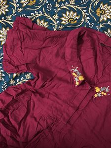Maroon Tunic Top