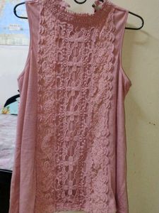 Dusty Rose Lace Tank