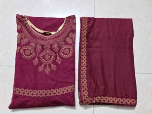Floral Print Anarkali Kurta Set