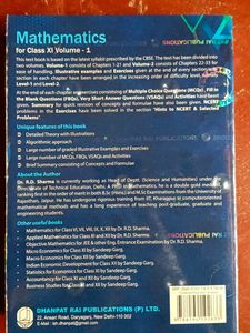 R.D sharma Math Volume 1