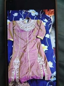 Very Beautiful A Line Cut Frock With Pant
