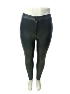 Sleek Black Faux leather Leggings Size 28-30
