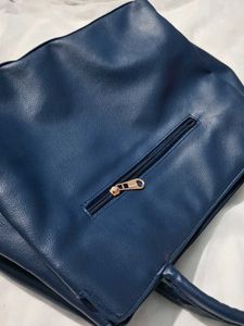 Elegant Navy Blue Handbag