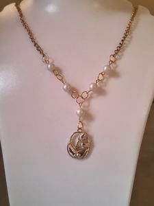 Pearl &amp; Gold Necklace