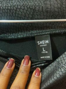 Shein Faux Leather Midi Skirt