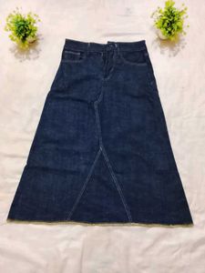 Denim Midi Skirt