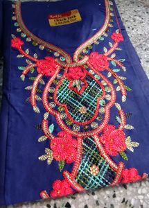 Elegant Embroidered Kurta Set unstich