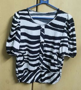 Striped Button-Up Top