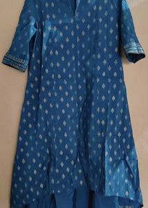 Block Print A-line Kurta