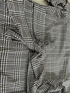 Plaid Ruffle Sleeve Top