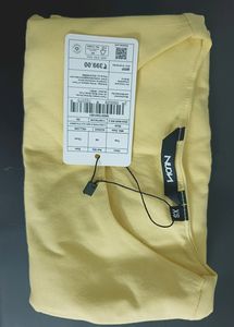 Nuon Yellow Cotton Blend Crop T-Shirt