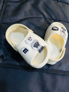 AJIO Baby Off white Crocks
