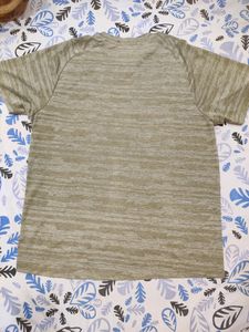 Regular Fit Heathetred Crew Neck Tshirt With Brand
