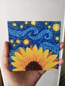 Starry Night &amp; Sunflower Paintings (2)