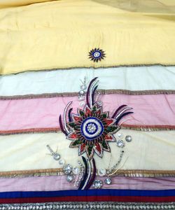 Beautiful Yellow base Saree For Wedding N Haldi To