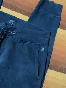 Woodland Men Blue Active Wear Joggers