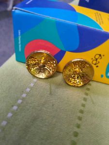 Sparkling Gold Stud Earrings