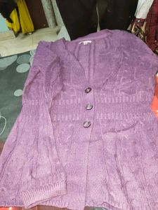 Lavender Color Woolen Sweater