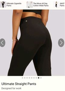 Black Straight Leg Pants by bliss club