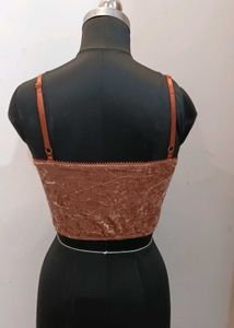 Velvet Bow Bustier Top 34 to 36