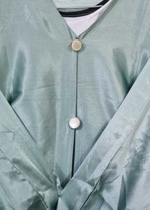 Sea Green 4-Piece Bridal Kaftan Abaya Bhurqa